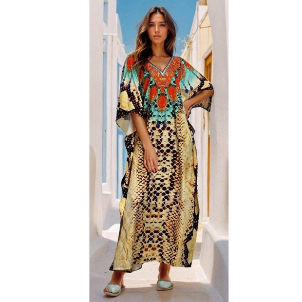 Mia  Embellished Kaftan Dress- More designs available