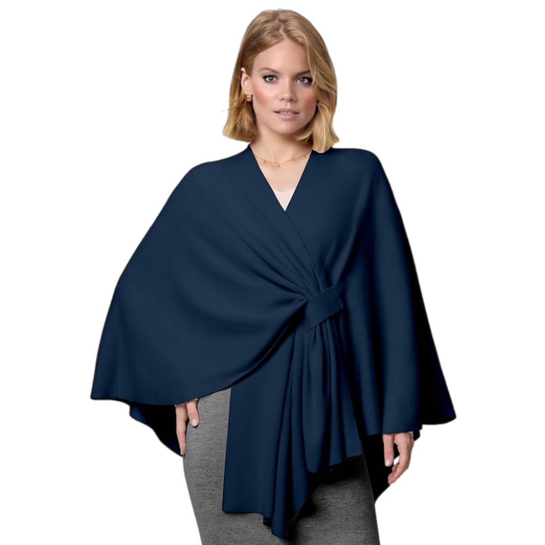 RITZY Front Closure Luxurious Maya Winter Cardigan Poncho Sweater-10 colours available