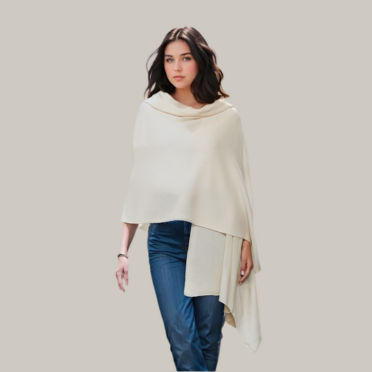 Julian knitted  pure cashmere knitted scarf/ shawl/ wrap-More Colours available