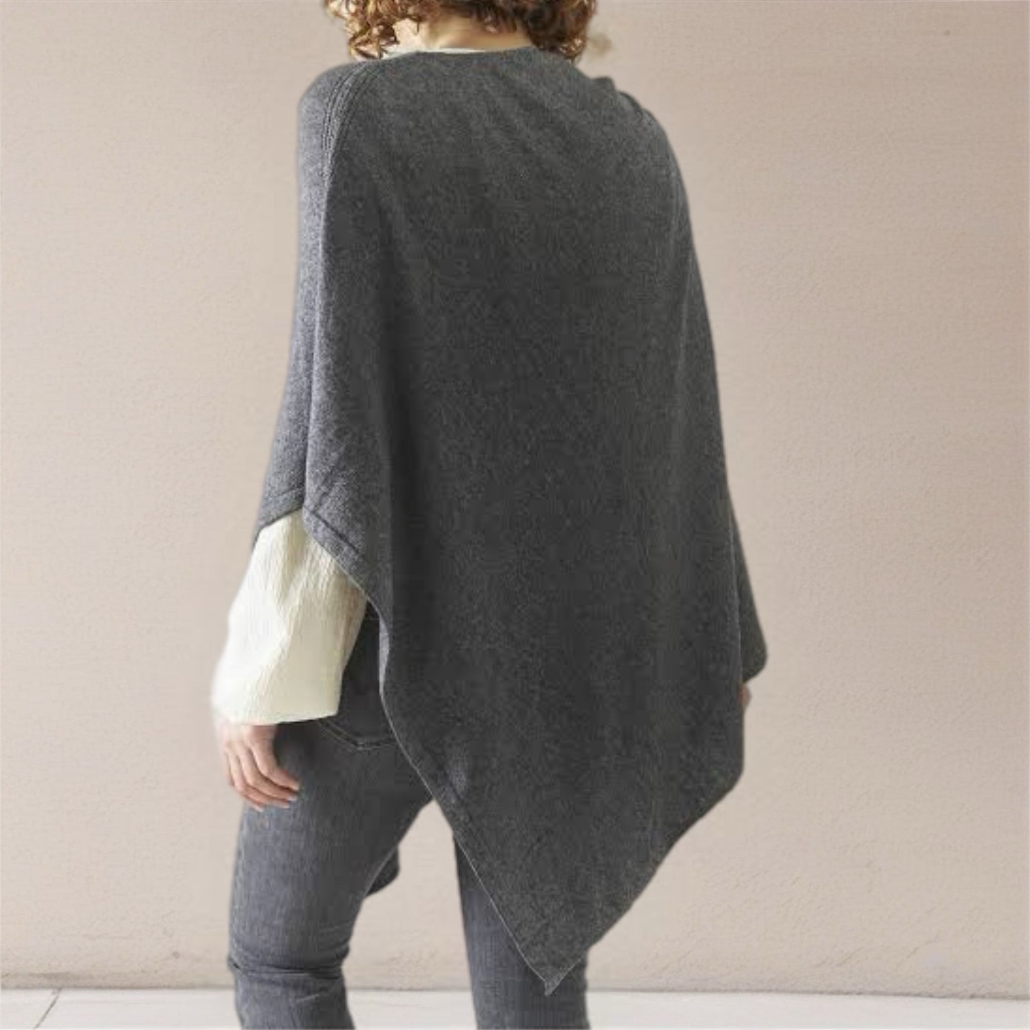 Women’s Pure Cashmere Oversized Julian Maya Poncho-More colours available