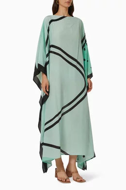 Geometric Prints MIDI  kaftan O/S AU 12-18