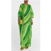 Green Oversized Formal Maya Kaftan OSFA 14-26