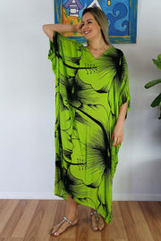 Rayon Maya Kaftan Dress One Size Fits All 12 to 26