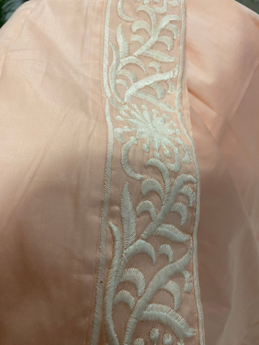Peach Coco Bella MIDI Embroidered Shirt Kaftan Dress