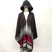 DEIA Oversized Poncho cape shawl wrap with hood