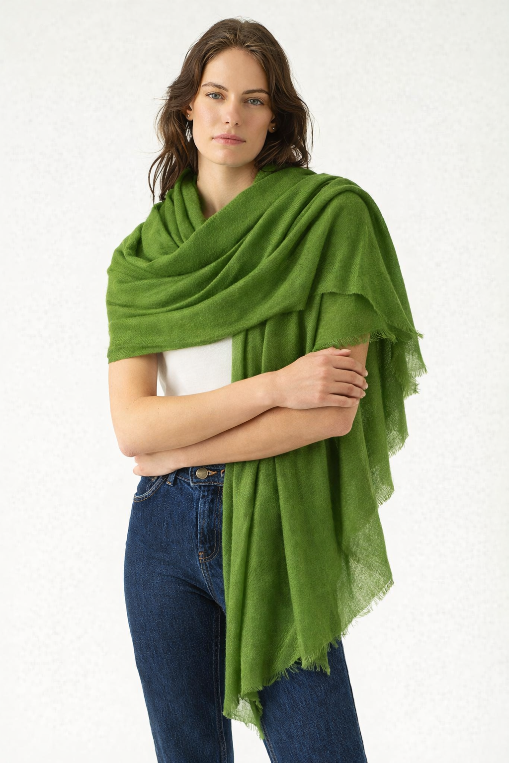 Julian Quartz 100% cashmere oversized scarf/ wrap/ shawl