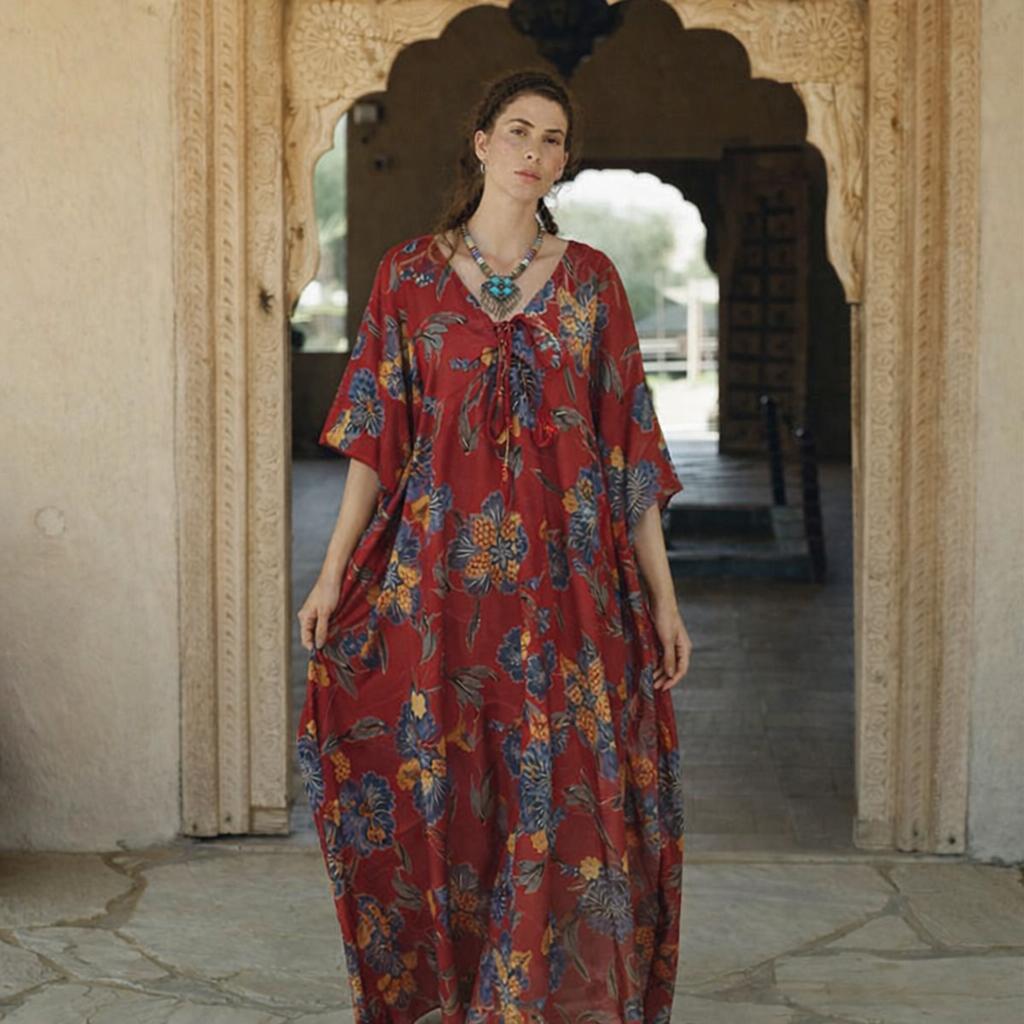 Maya Cotton Rayon kaftan - Sizes Available AU 14-30