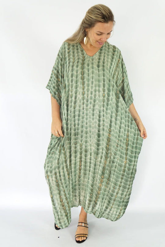 Maya Long Kaftans Tie dye OSFA 14-26-