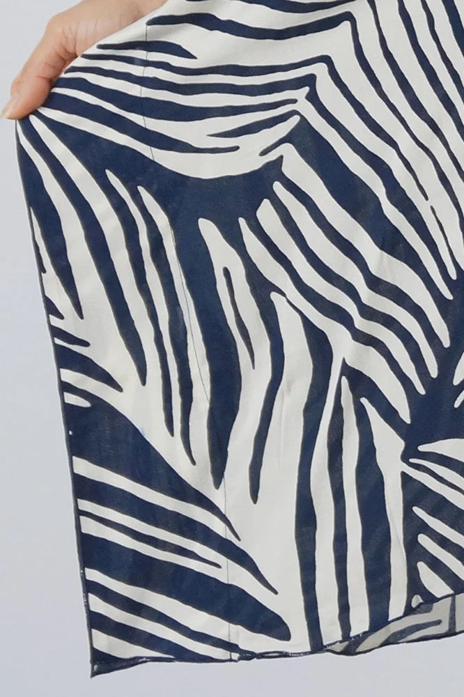 Maya Short Top Tunic One Size 14-26 -Navy Blue