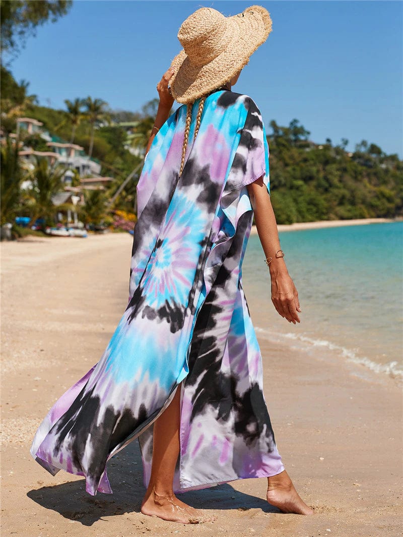 Mia Tropical cotton bamboo kaftan O/S AU 10-20 - Mklane