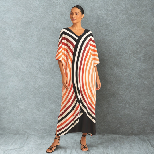 Maya Cool Breezy Ombré Tropical Boho kaftan - Sizes Available AU 14-30