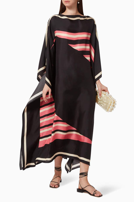 Satin Crepe Stunning Style: Lillie MIDI Kaftan