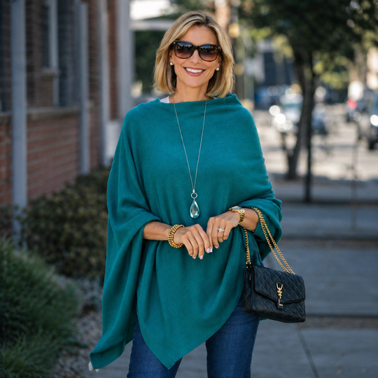 Mklane Julian Maya 100% Cashmere Oversized Poncho-10 colours available