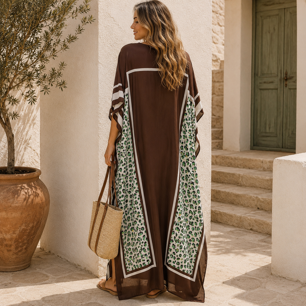 Maya Biasa Cotton Kaftan Dress - Sizes Available AU 12-30