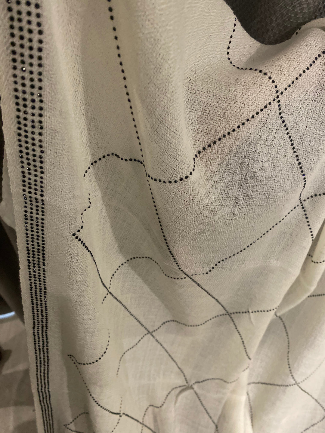 Julian Cashmere Bling Ivory Handwoven Wedding Wrap Shawl