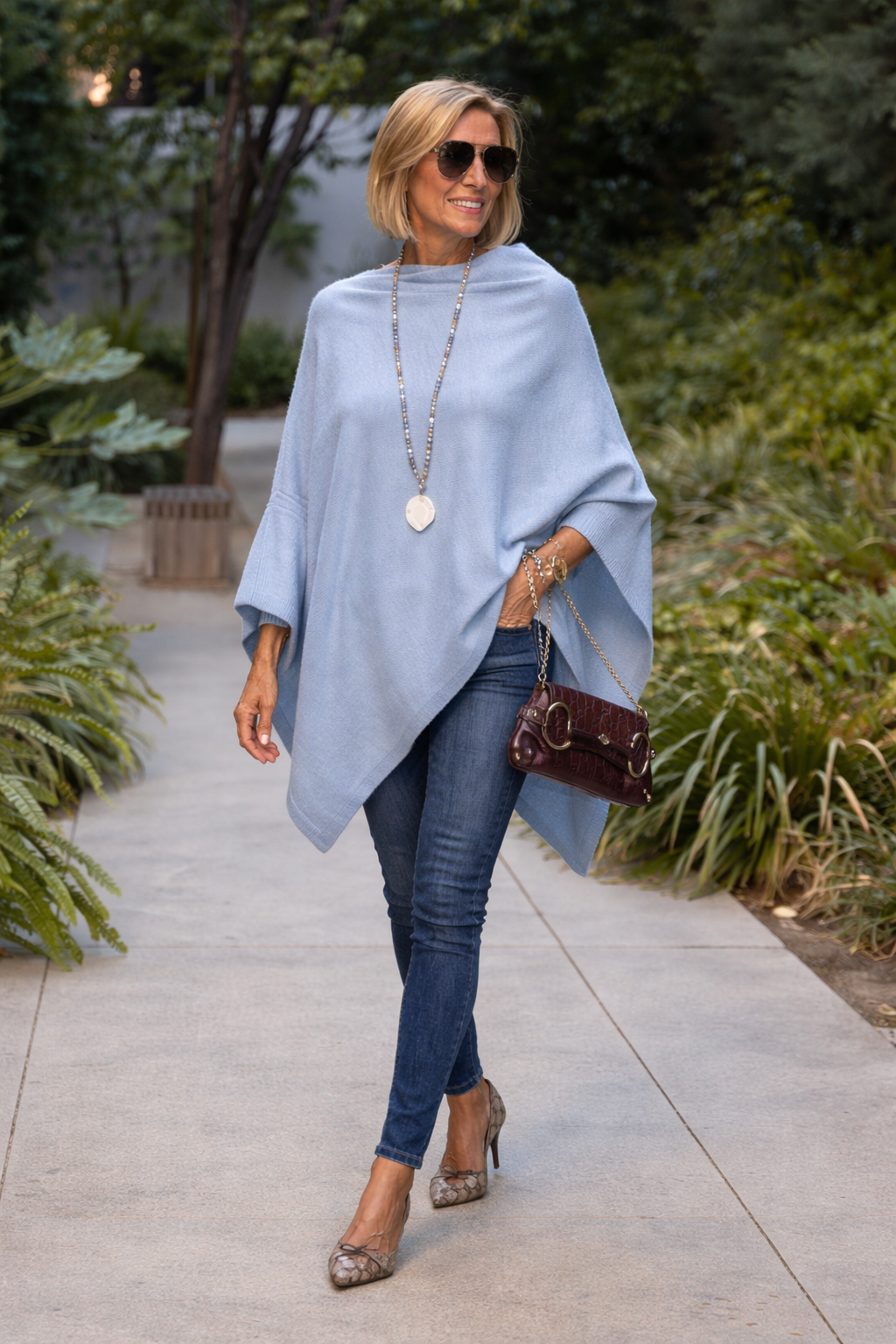 Julian Maya 100% Cashmere Oversized Poncho-More colours available