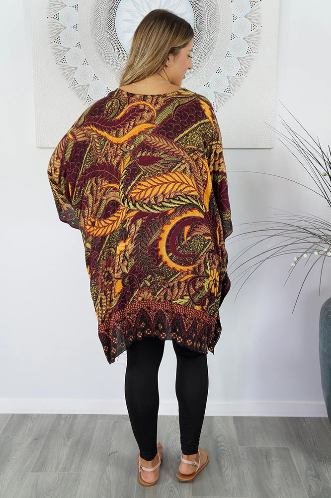 Maya Top Tunic Kaftan One Size 14-26