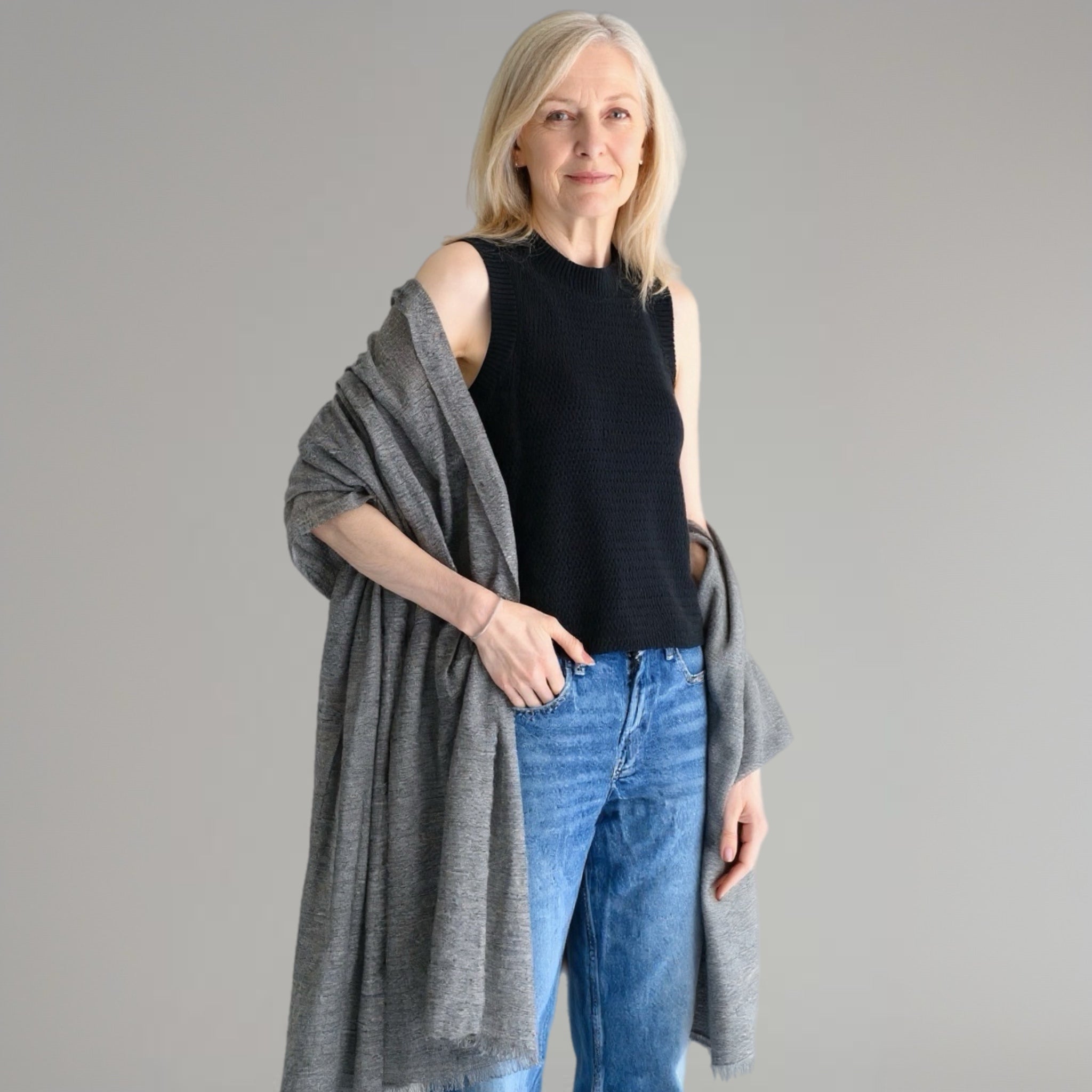Imperial Julian handwoven pure Cashmere Travel Wrap-More Colours Available