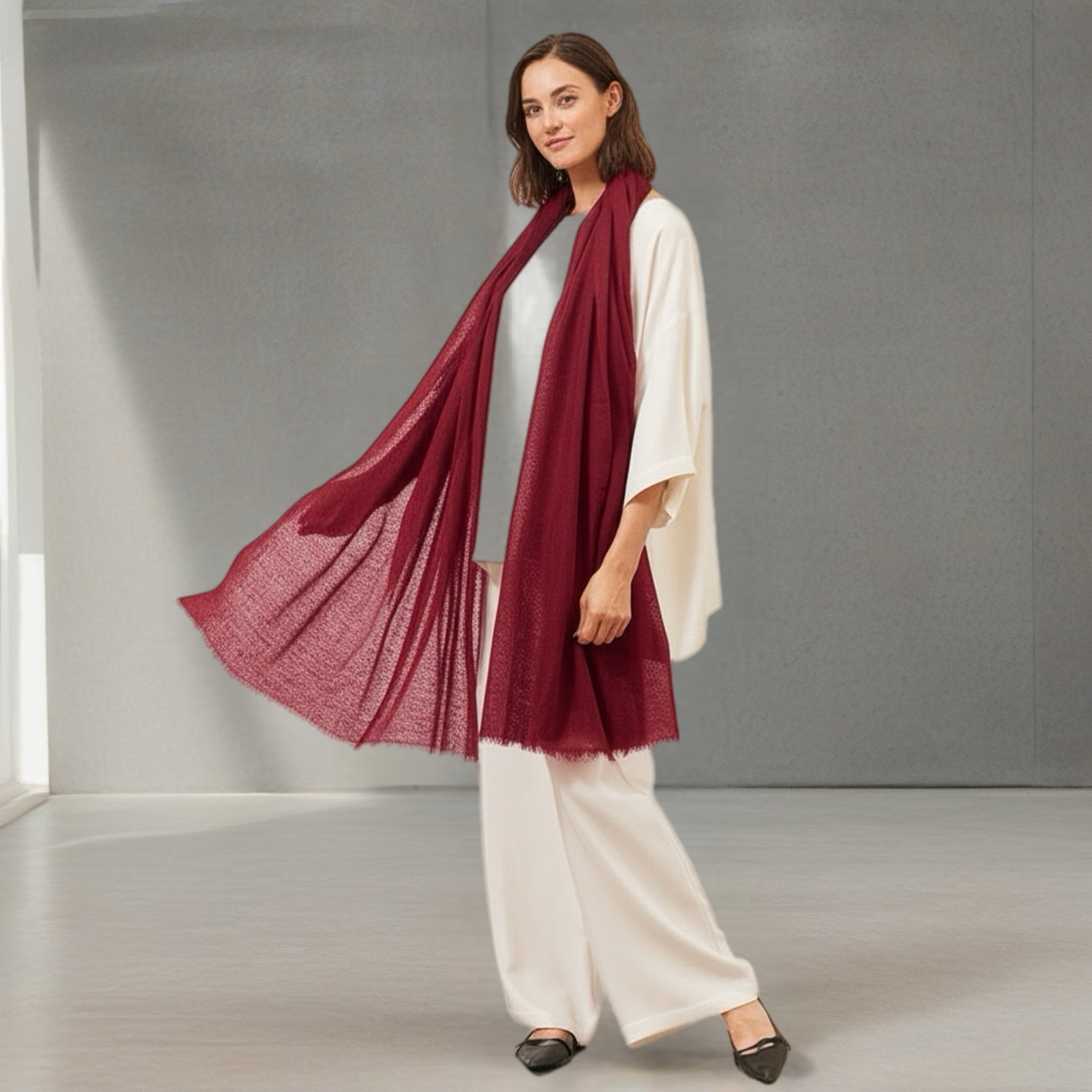 Imperial Julian handwoven pure Cashmere Travel Wrap-More Colours Available