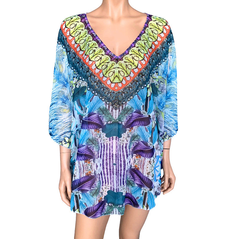 Kyra  embellished Blouse Tunic Top-O/S AU 10-22