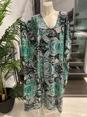 Tropical Maya Rayon Cotton Kaftan 12-22