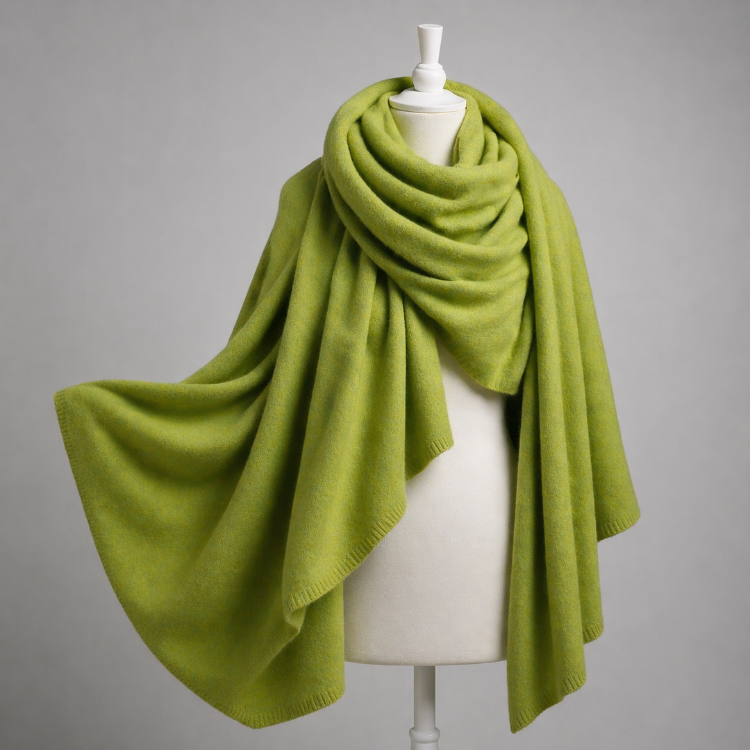 Julian knitted Cashmere Maya Travel wrap-Extra Large