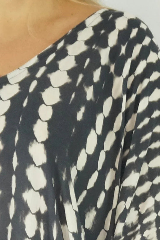 Maya Black Kaftan Dress one size fits AU 12-26