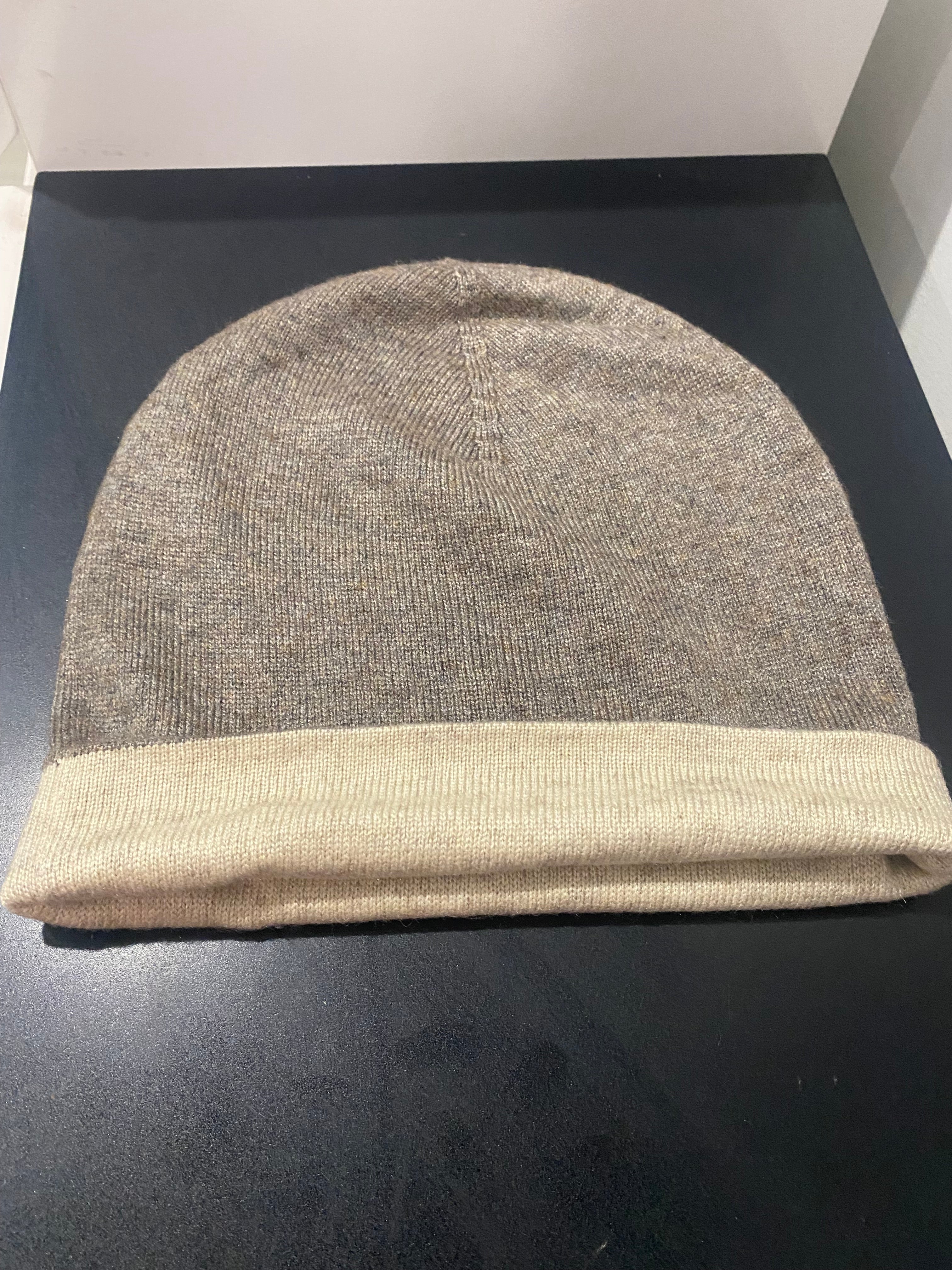 Julian Cashmere Reversible Beanie /Cap