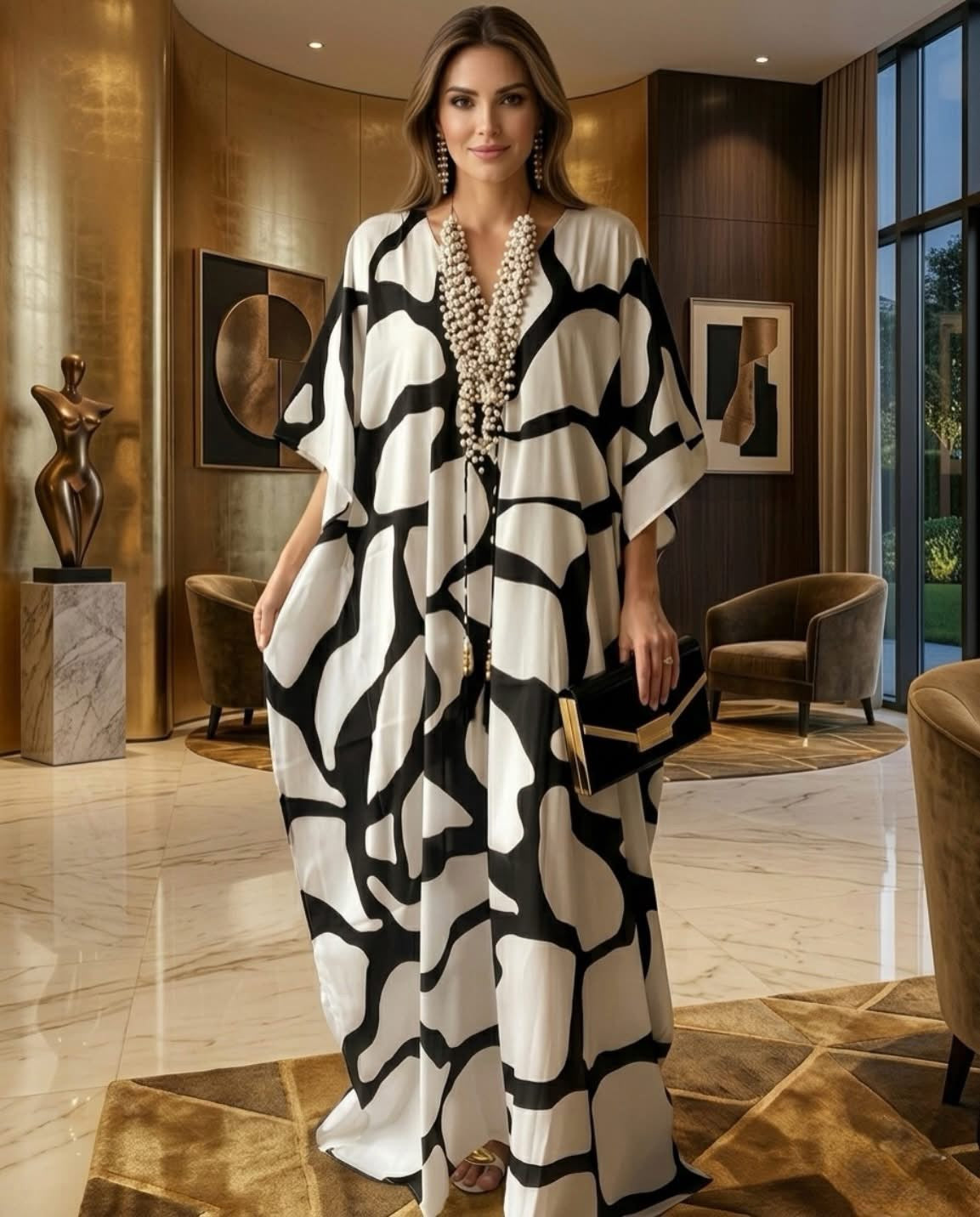 Coco Bella Luxurious Kaftans -                 O/S AU 12-20-More designs available