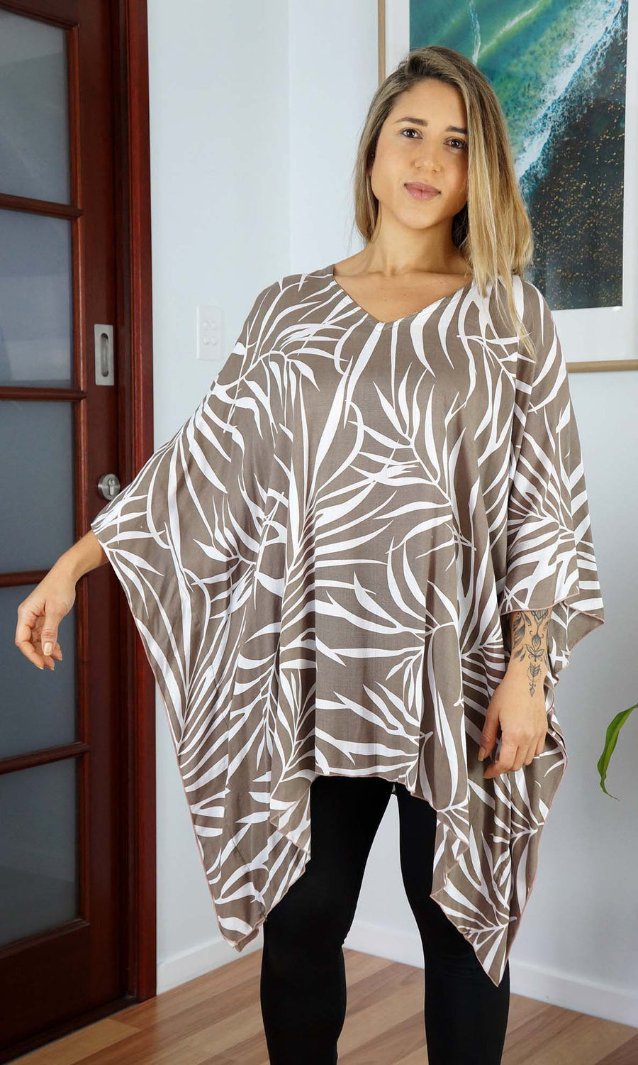 Vines Maya Short Top Tunic One Size 14-26