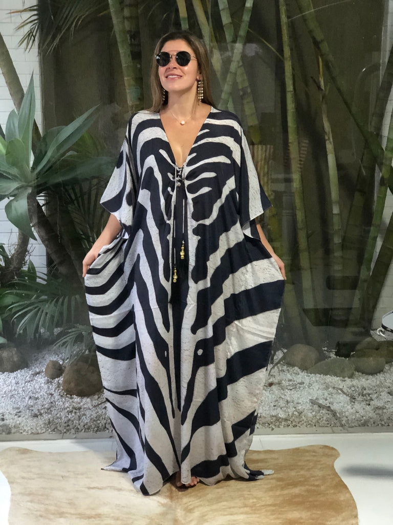 Coco Bella Luxurious Kaftans -                 O/S AU 12-20-More designs available