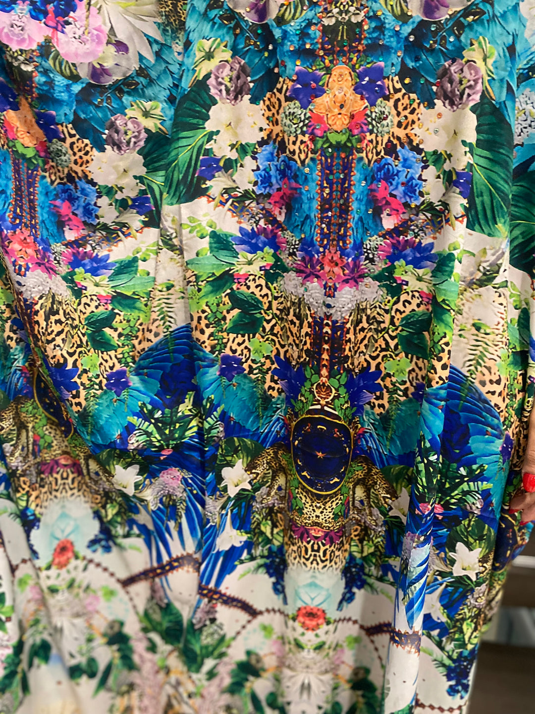 Royal Darls Maya Silk Mix Bling Kaftan.Sizes Available AU 12-32