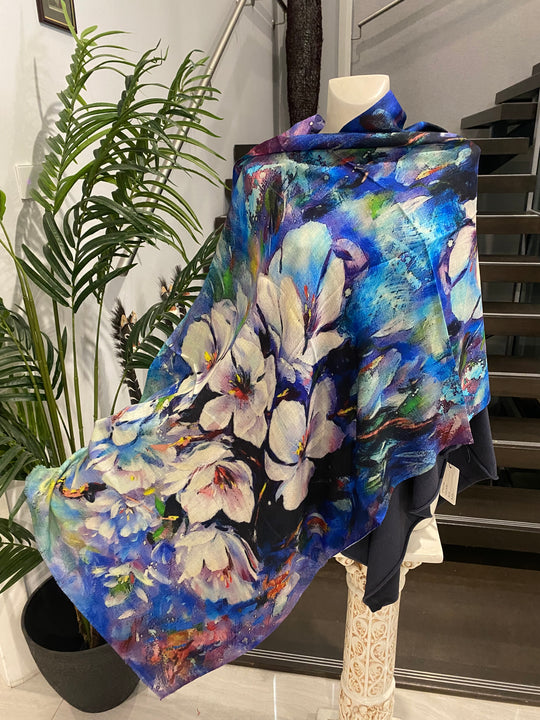 Glory Hues Cashmere Printed Ultra fine Julian Scarf