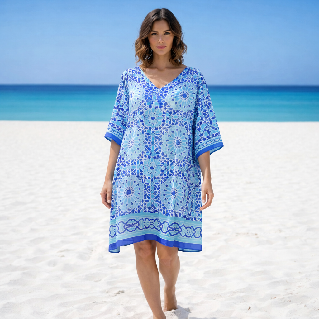 MIRA Maya Short Kaftan Top Tunic Sizes Available AU 14-30
