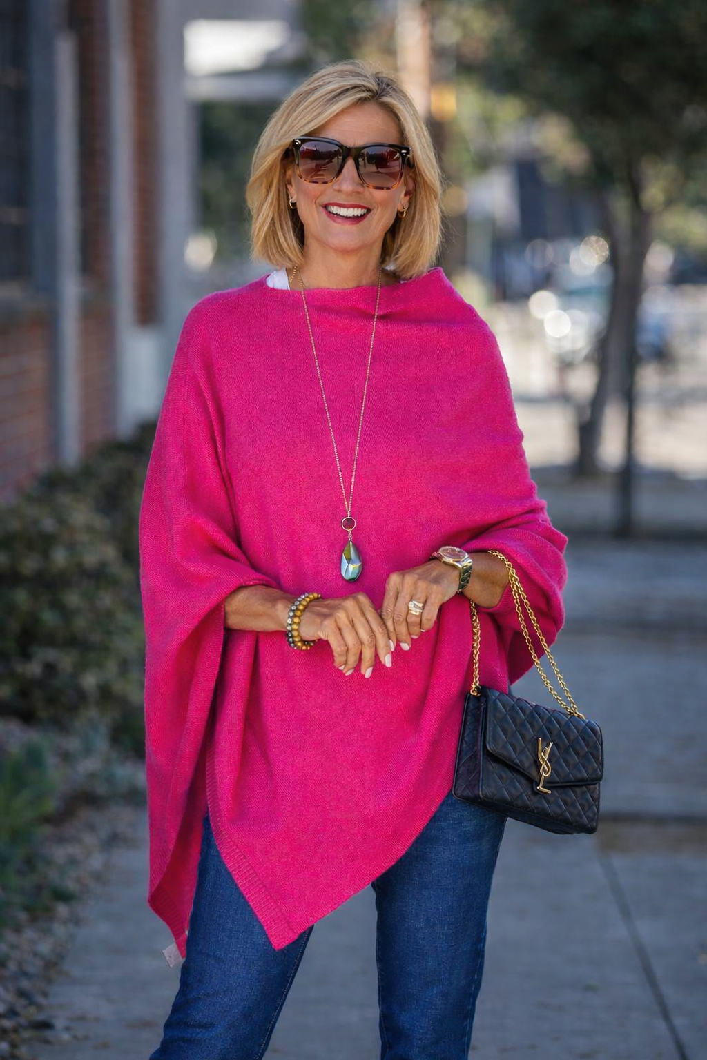 Julian Maya 100% Cashmere Oversized Poncho-10 colours available