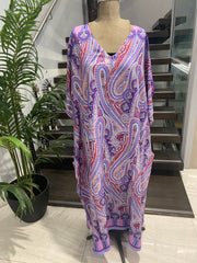 Lilac Maya Rayon Cotton Kaftan 12-22