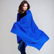 Julian Cashmere Shawl – Luxurious, Soft & Ultra-Light-Cobalt Blue