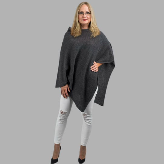 Women’s Pure Cashmere Oversized Julian Maya Poncho-More colours available