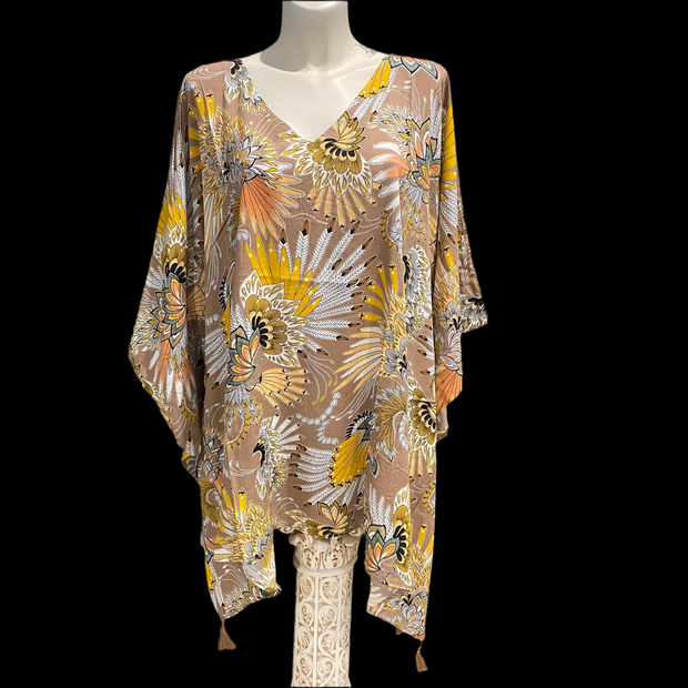 Maya Indana Beige / Tunic/ Top OFSA AU 12-24