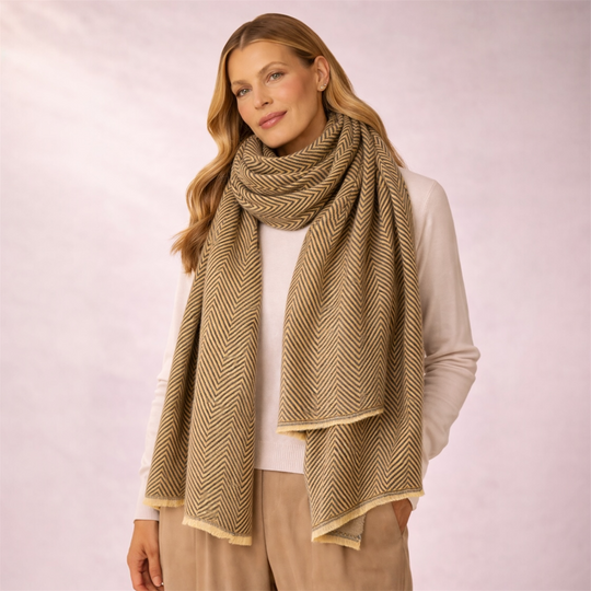 Julian Cashmere Oversized Scarf-More styles available