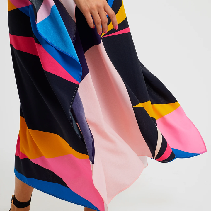 Color Block  Lillie MIDI Kaftan Dress