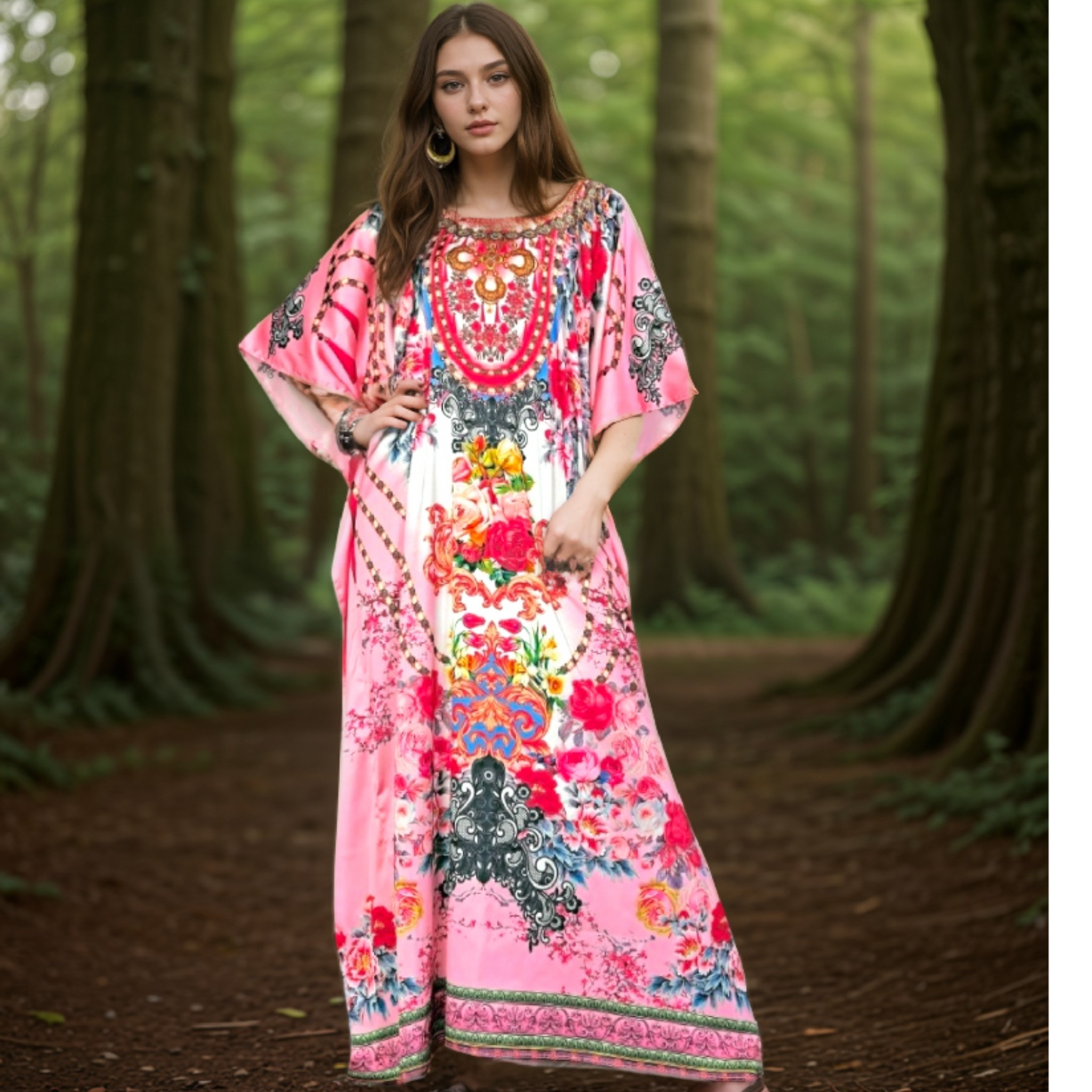 Mia  Embellished Kaftan Dress- More designs available