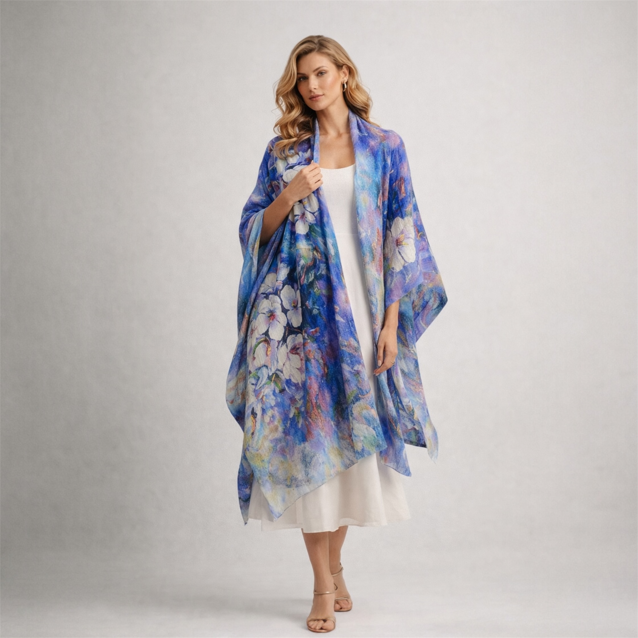 Wearable art 100% Cashmere Julian Scarf /Wrap-More Designs Available
