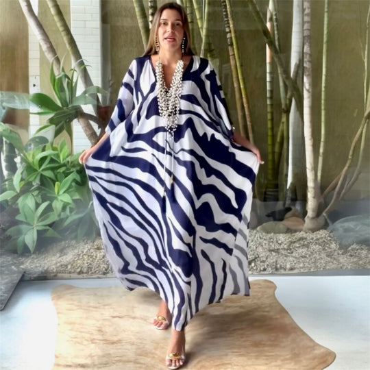 Coco Bella Milano’s Zebra kaftan 12-20