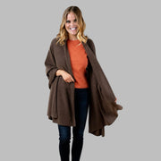 Julian knitted Pure cashmere scarf/ shawl/ Travel wrap-Colours available-Extra Large
