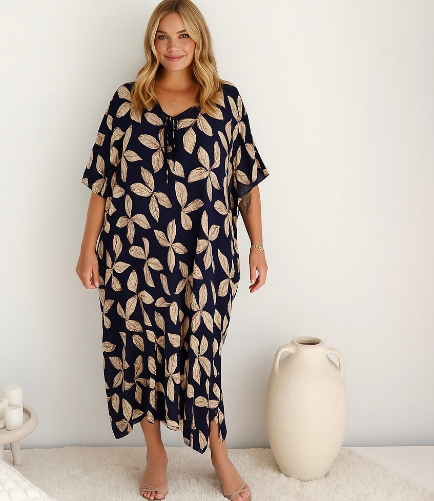Navy Blue Diva Maya Kaftan 12-26