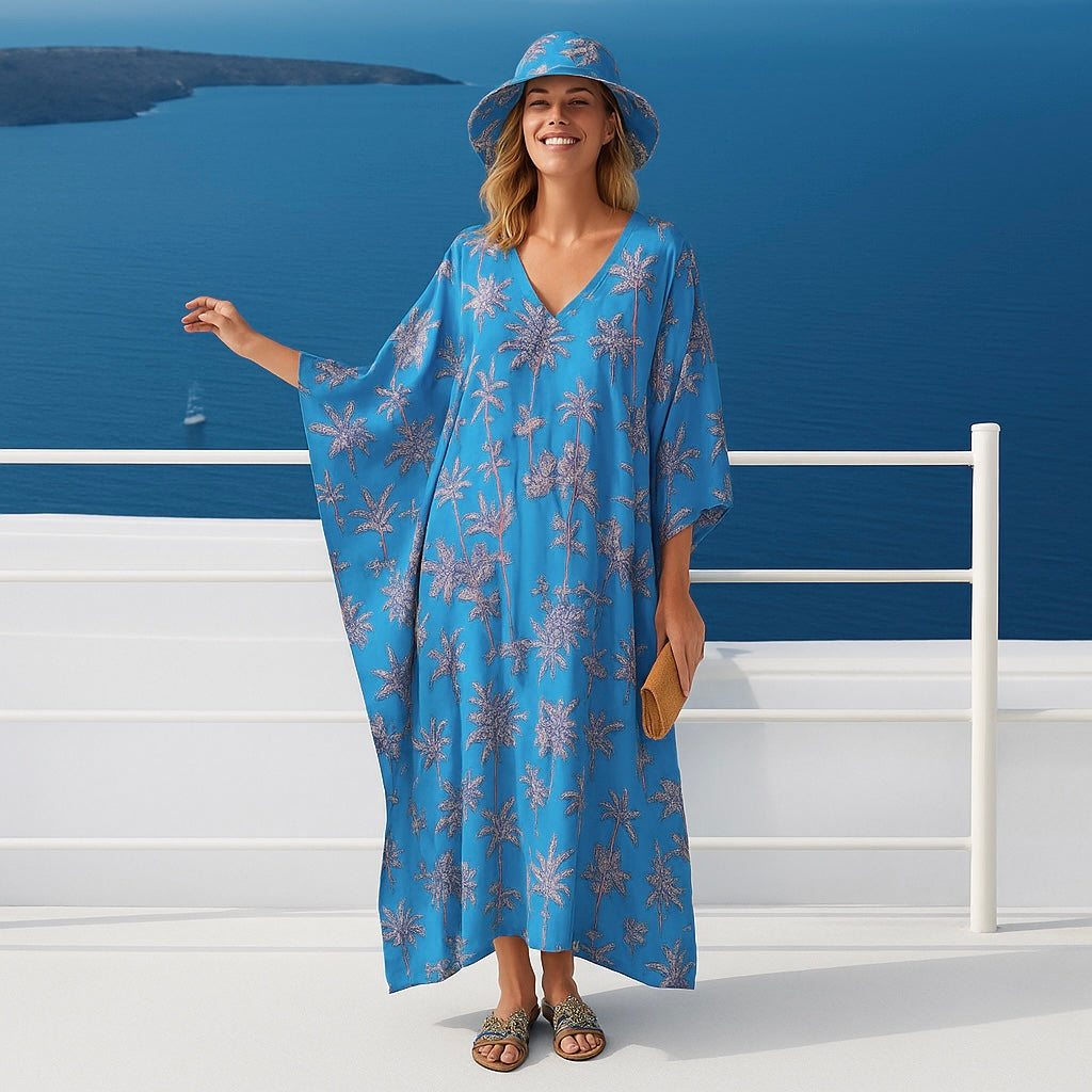 Maya Premium Rayon Breeze Kaftan Dress Sizes Available AU 14-30