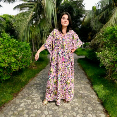 Maya Tropical Resort Cool Breezy Maxi Dress Kaftan Sizes Available AU 10-30