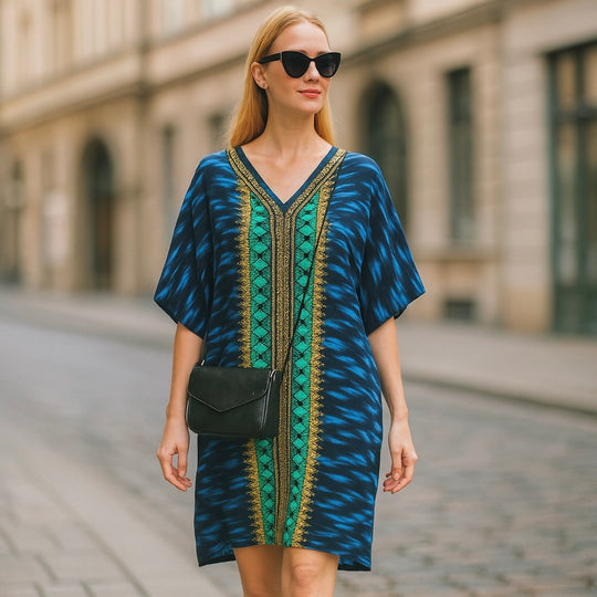 Maya Short Kaftan Top Tunic Sizes Available AU 14-30