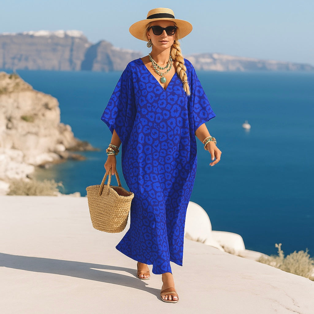 Maya Footprints in Glore Bohemian kaftan - Sizes Available AU 14-30